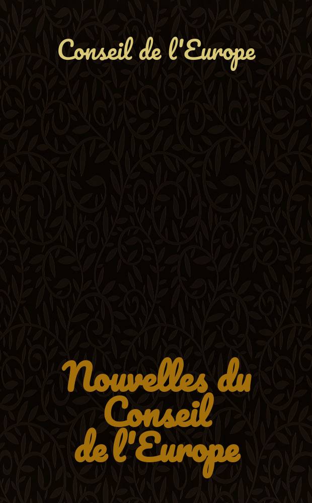 Nouvelles du Conseil de l'Europe