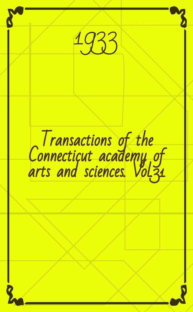 Transactions of the Connecticut academy of arts and sciences. Vol.31 : The expansion of Russia