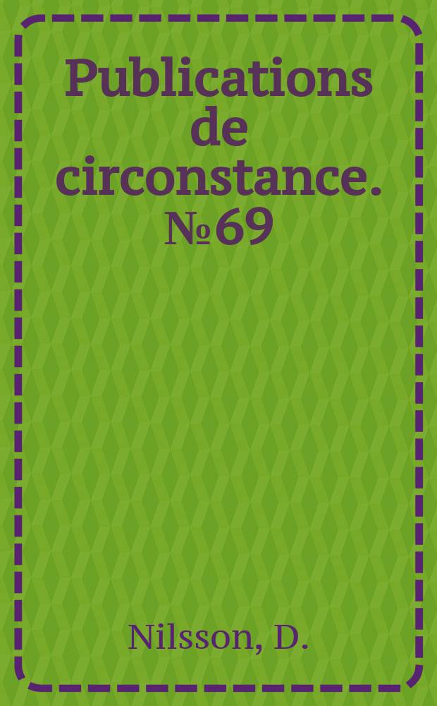 Publications de circonstance. №69 : A contribution to the biology of the mackerel