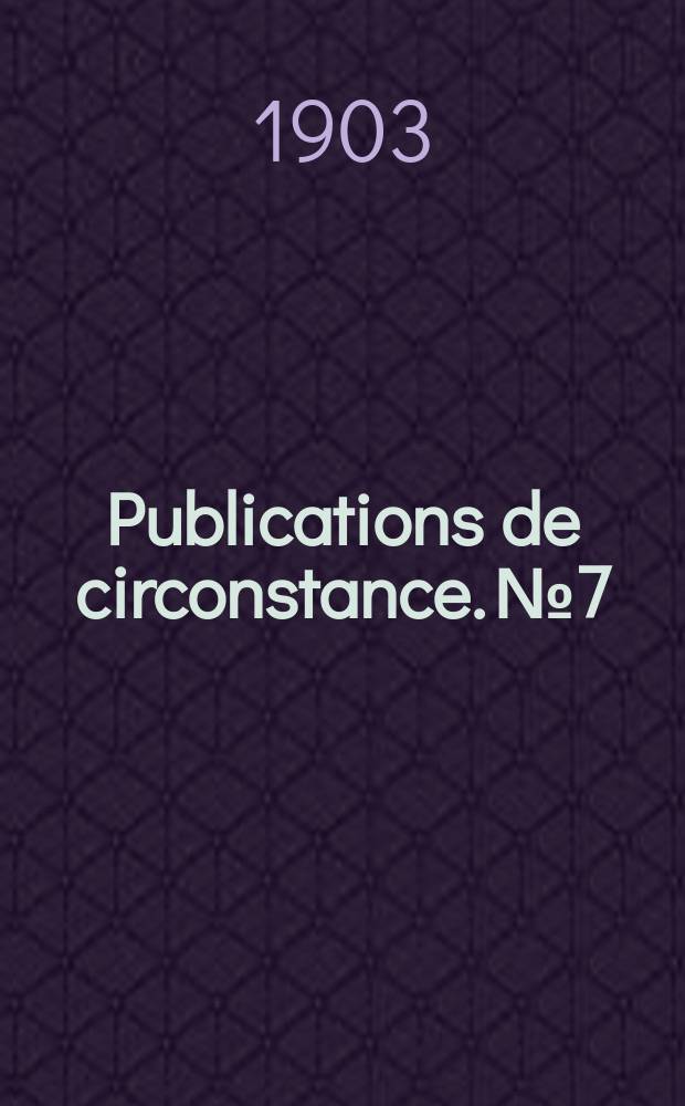 Publications de circonstance. №7 : Ueber das Vorkommen von Oithona nana Giesbr in der Nordsee
