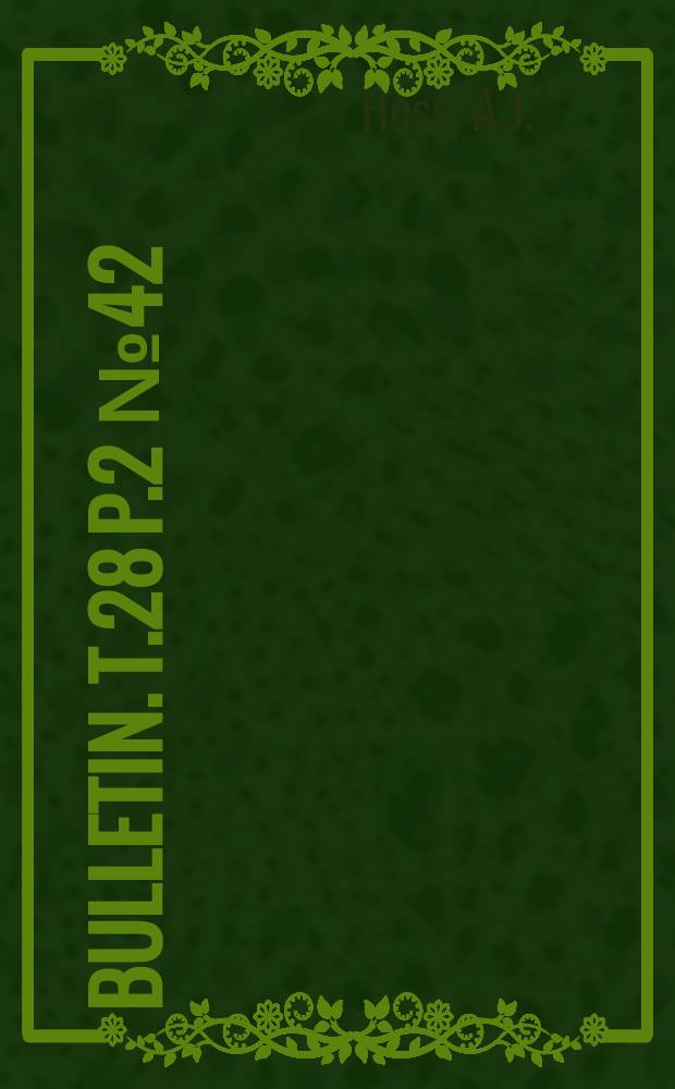 Bulletin. T.28 [P.2] №42 : A new genus of Bombilidæ from the Belgian Congo