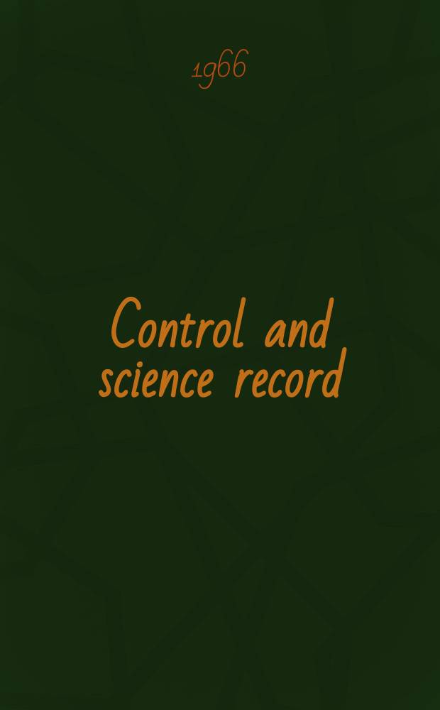 Control and science record