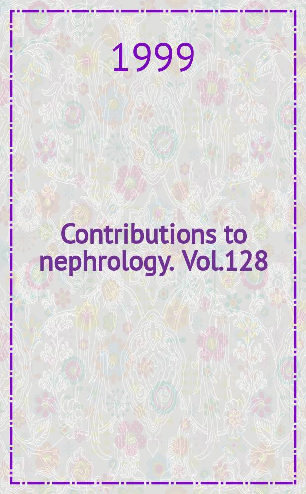 Contributions to nephrology. Vol.128 : Kidney cancer