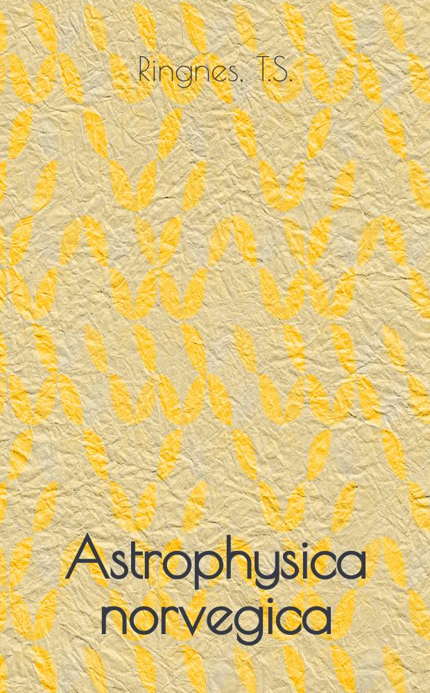 Astrophysica norvegica : Ed. by the Institute of theoretical astrophysics of Oslo University. Vol.7, №4 : On the relation between magnetic fields areas of sunspots in the interval 1917-1956