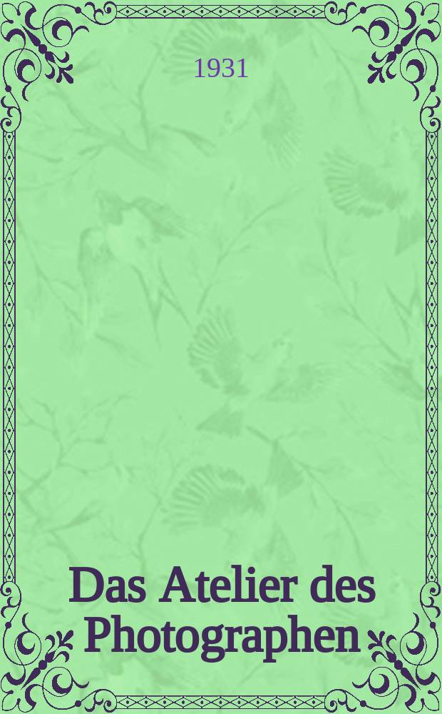 Das Atelier des Photographen