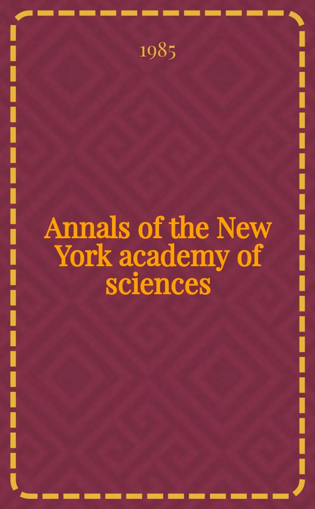 Annals of the New York academy of sciences : Late Lyceum of natural history. Atherosclerosis