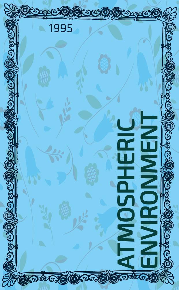 Atmospheric environment : An international journal. Vol.29, №20 : Halogen oxides