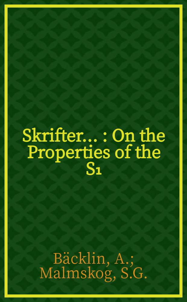 [Skrifter ...] : On the Properties of the S₁/₂ → d₃/₂ transition in ¹⁹⁹Au
