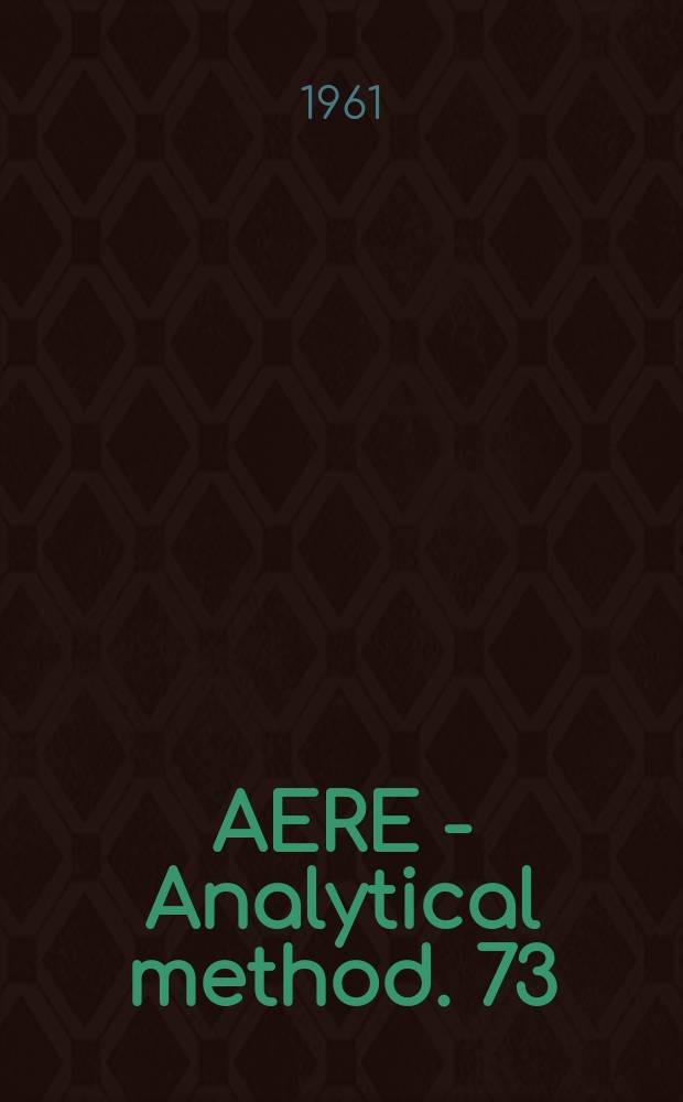AERE - Analytical method. 73 : The spectrographic of beryllium metal and compounds using barium hydroxide - graphite mixtures