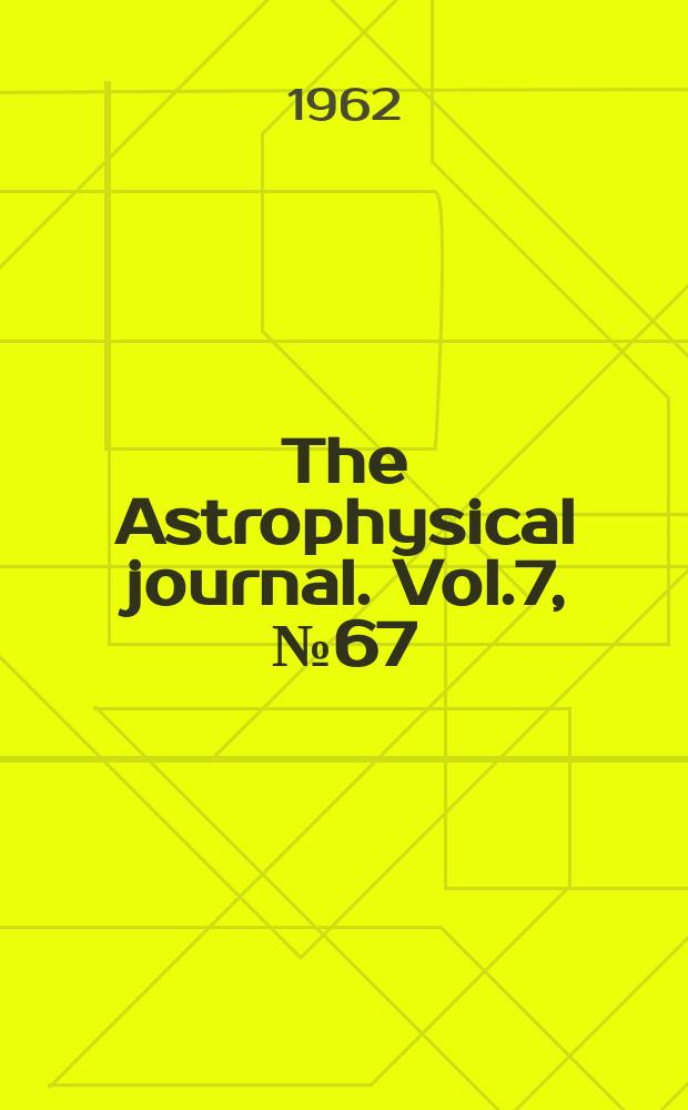 The Astrophysical journal. Vol.7, №67 : Brightness distribution in discrete radio sources