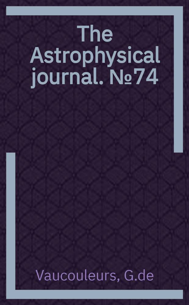 The Astrophysical journal. №74 : Revised classification of 1500 bright galaxies