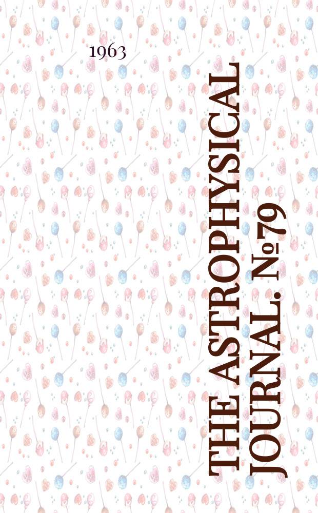 The Astrophysical journal. №79 : Some attempts at identification of spectral lines in the solar rocket ultraviolet spectrum