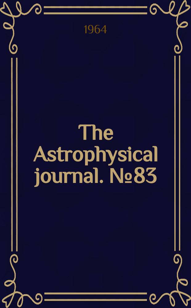 The Astrophysical journal. №83 : Absolute oscillator strengths for Fe