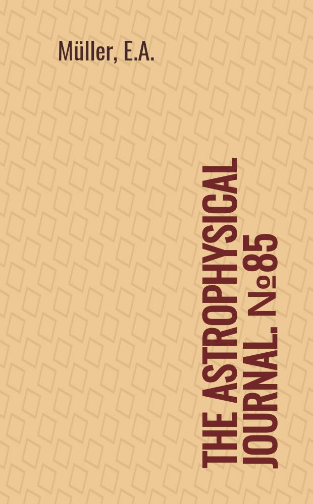 The Astrophysical journal. №85 : Effects of deviations from local thermodynamic equilibrium on solar abundances