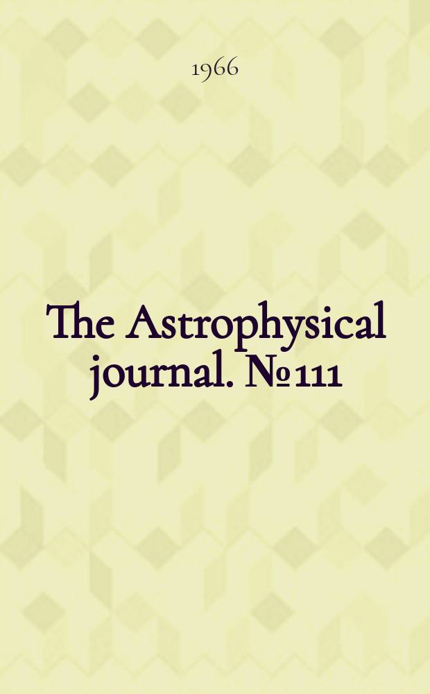 The Astrophysical journal. №111 : Synchrotron radiation from a dipole field