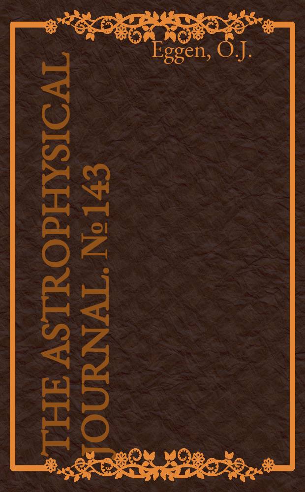 The Astrophysical journal. №143 : Luminosities, colors, motions and distribution of faint blue stars