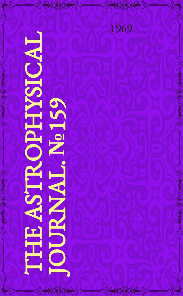 The Astrophysical journal. №159 : Model atmospheres for yellow supergiants