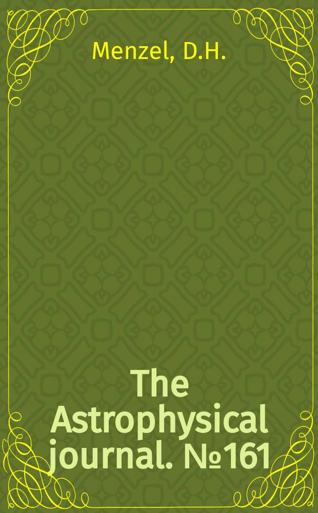 The Astrophysical journal. №161 : Oscillator strengths, f, for high - level transitions in hydrogen