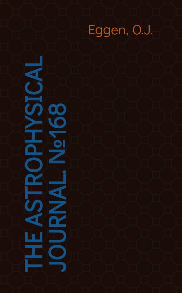 The Astrophysical journal. №168 : Subluminous stars