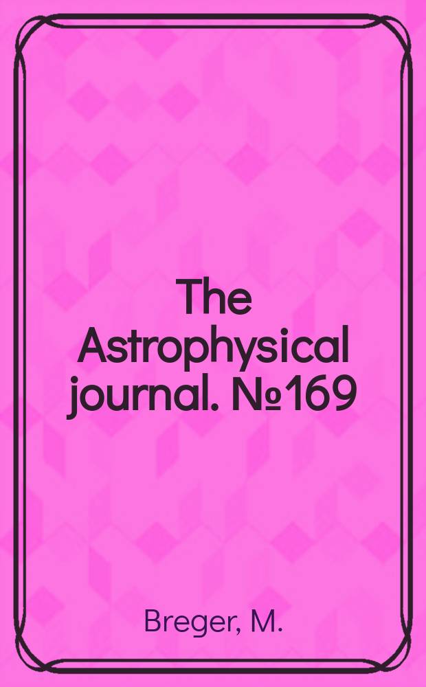 The Astrophysical journal. №169 : Short - period variability of B, A and F stars