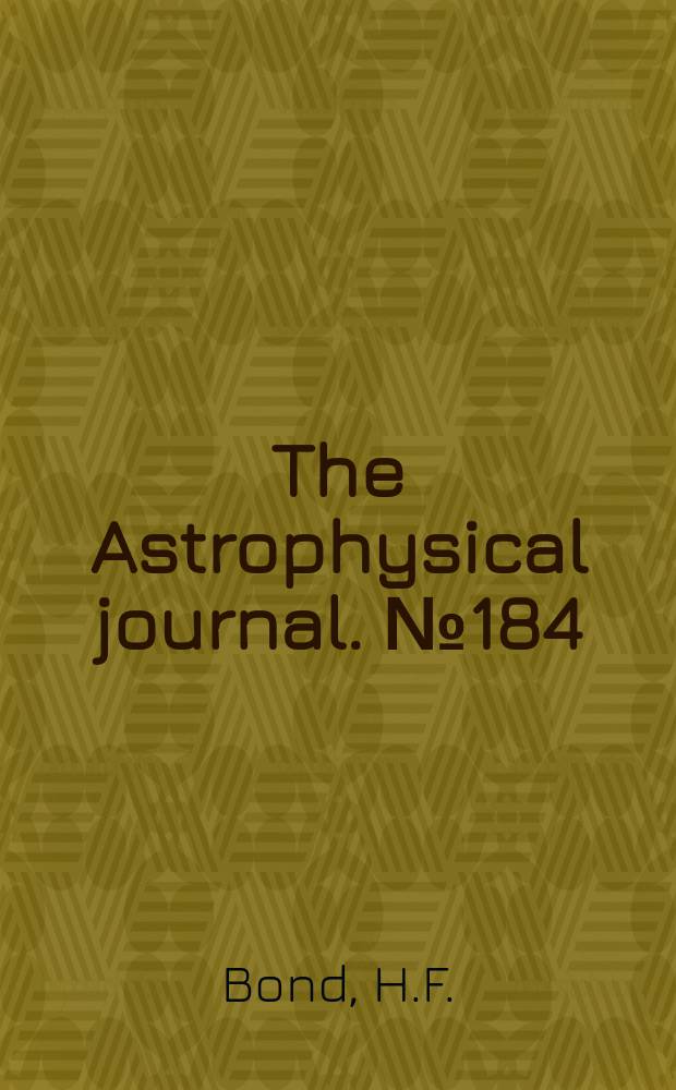 The Astrophysical journal. №184 : A Search for metal - deficient stars