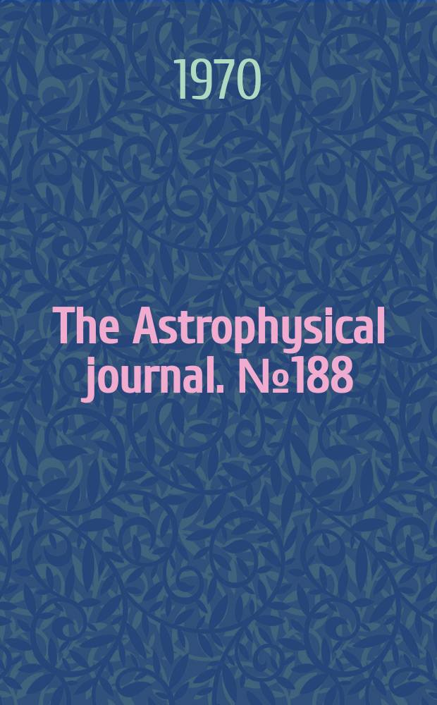The Astrophysical journal. №188 : Stellar - population samples at the galactic poles