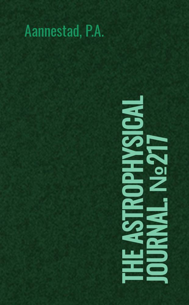The Astrophysical journal. №217 : Molecule formation