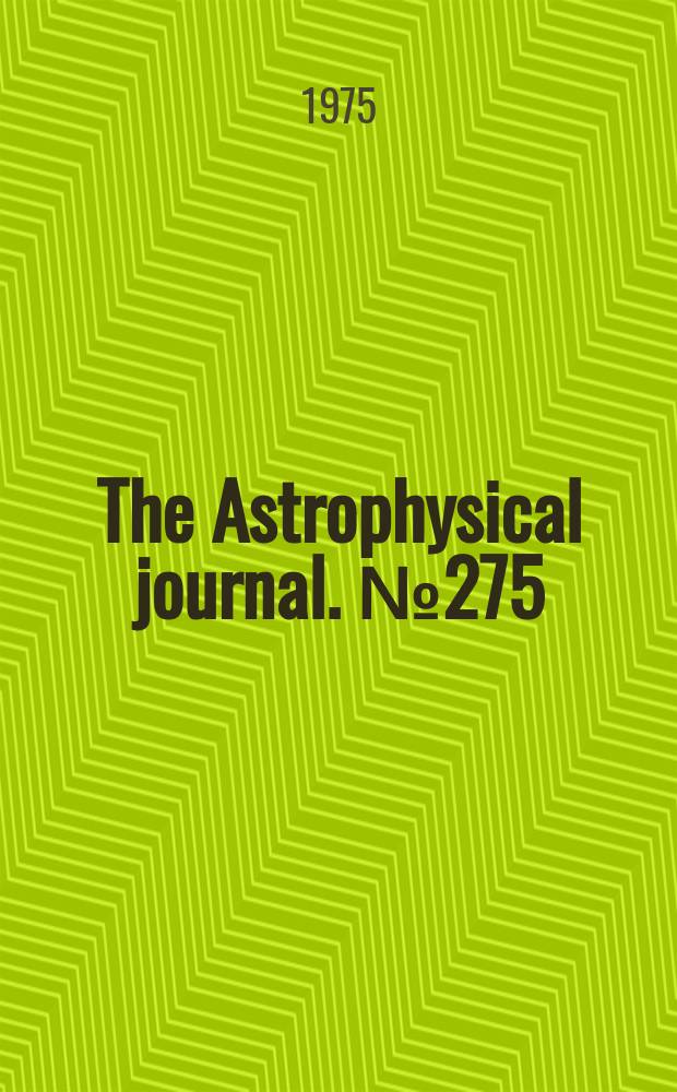 The Astrophysical journal. №275 : A comparison of galactic and large magellanic cloud G - type supergiants
