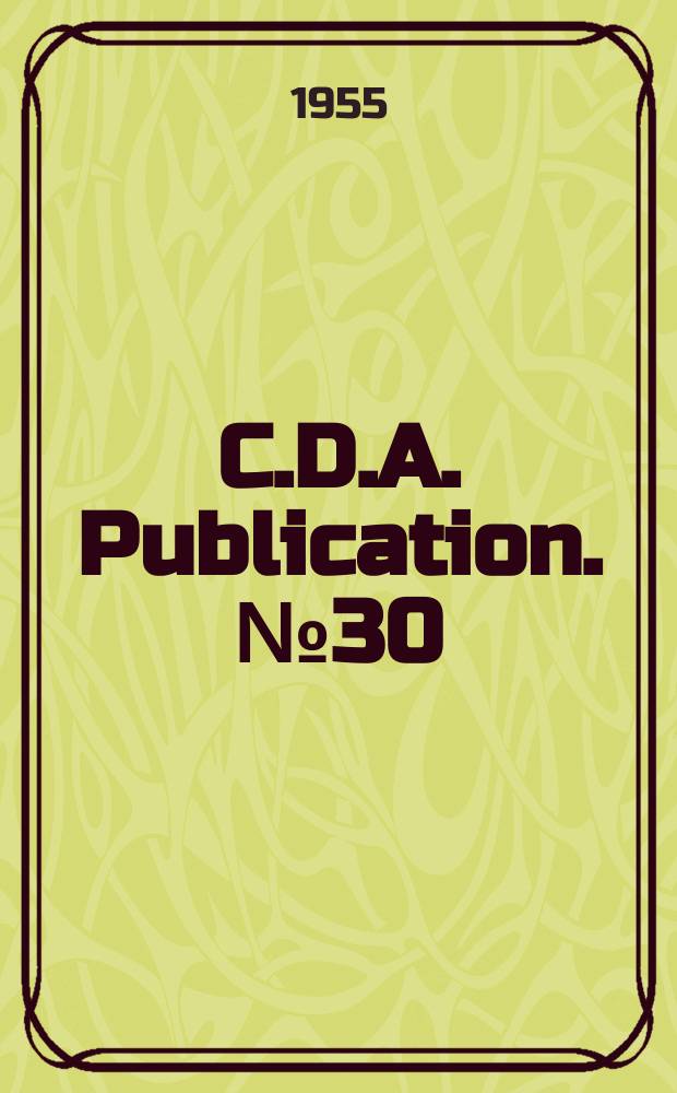 C.D.A. Publication. №30 : Copper for earthing