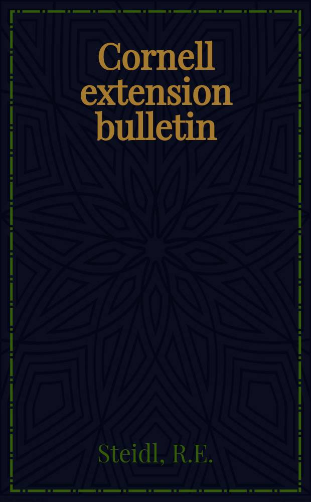 Cornell extension bulletin : Functional kitchens