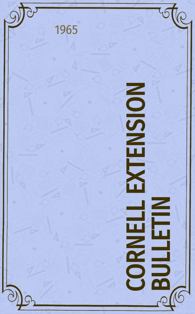 Cornell extension bulletin : Lightning protection