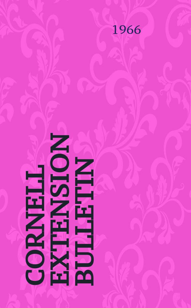 Cornell extension bulletin : Facts about floor care