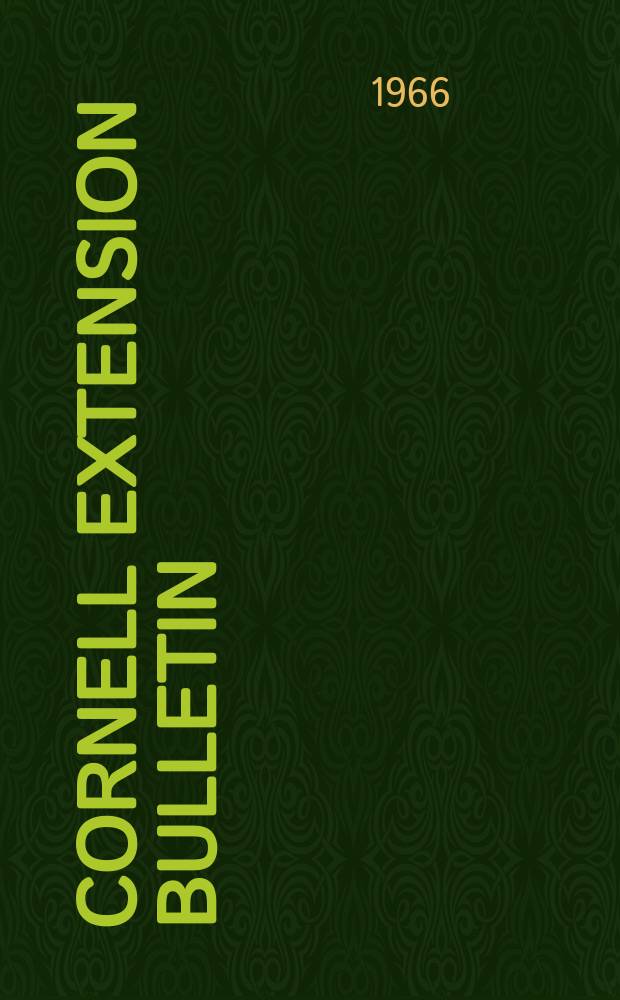 Cornell extension bulletin : Tillage