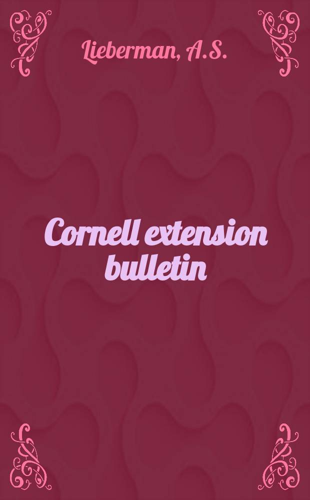 Cornell extension bulletin : Ground covers for New York state landscape plantings