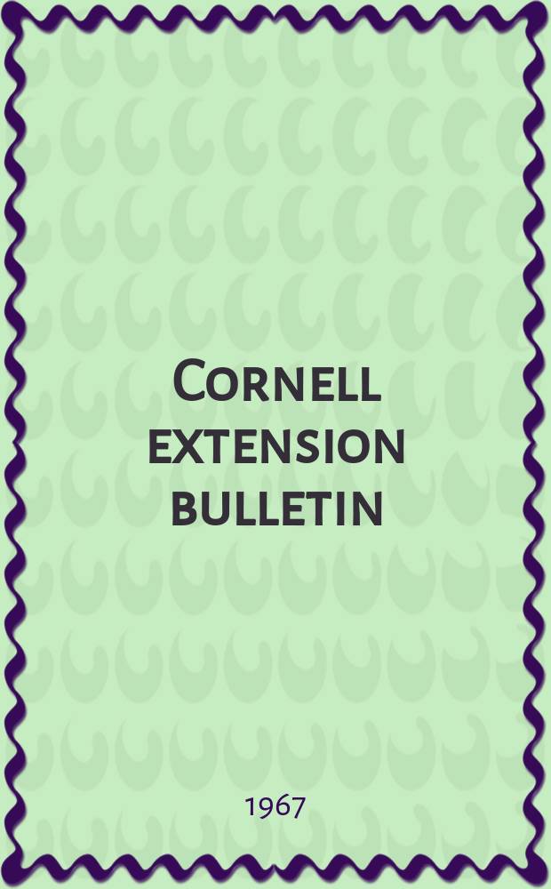 Cornell extension bulletin : Spring grains for New York state