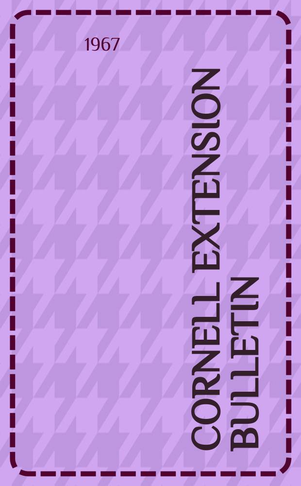 Cornell extension bulletin : Dutch elm disease and its control in New York state
