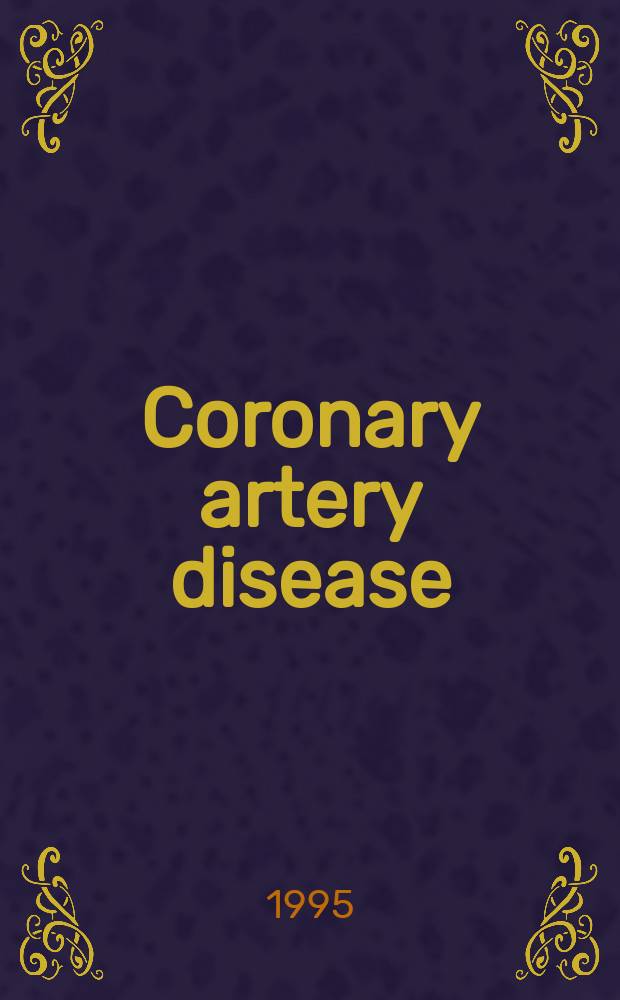 Coronary artery disease : A research a. rev. j