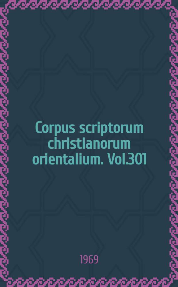 Corpus scriptorum christianorum orientalium. Vol.301 : La połémique