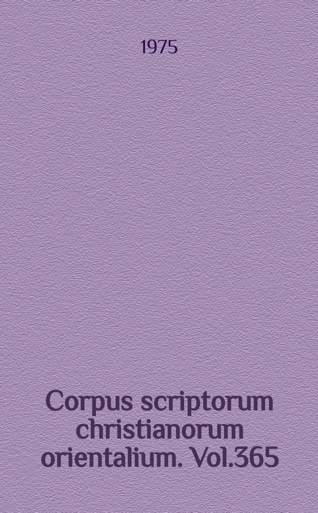 Corpus scriptorum christianorum orientalium. Vol.365 : The lamp of the intellect of ...