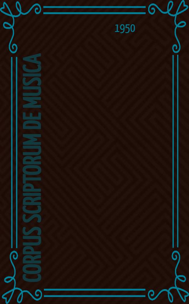 Corpus scriptorum de musica