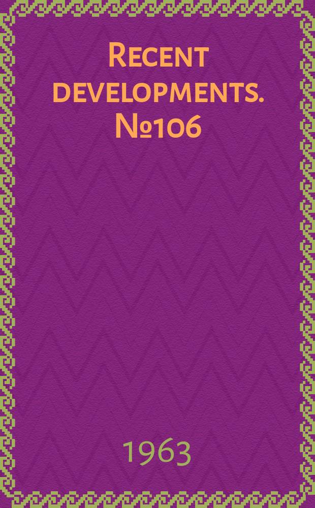 Recent developments. №106 : Carson laboratories to investigate possibilities of information storage, retrieval offered by "crystal color center" phenomenon