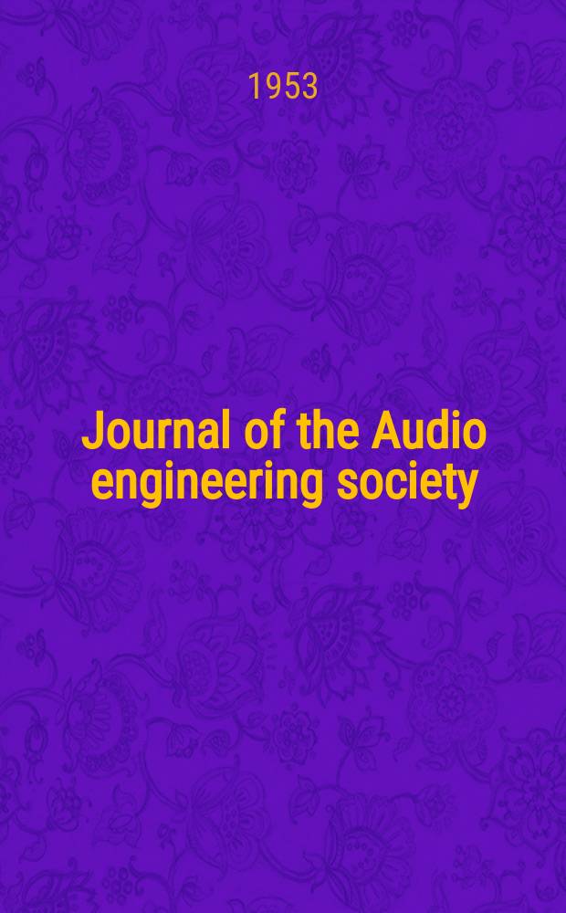 Journal of the Audio engineering society