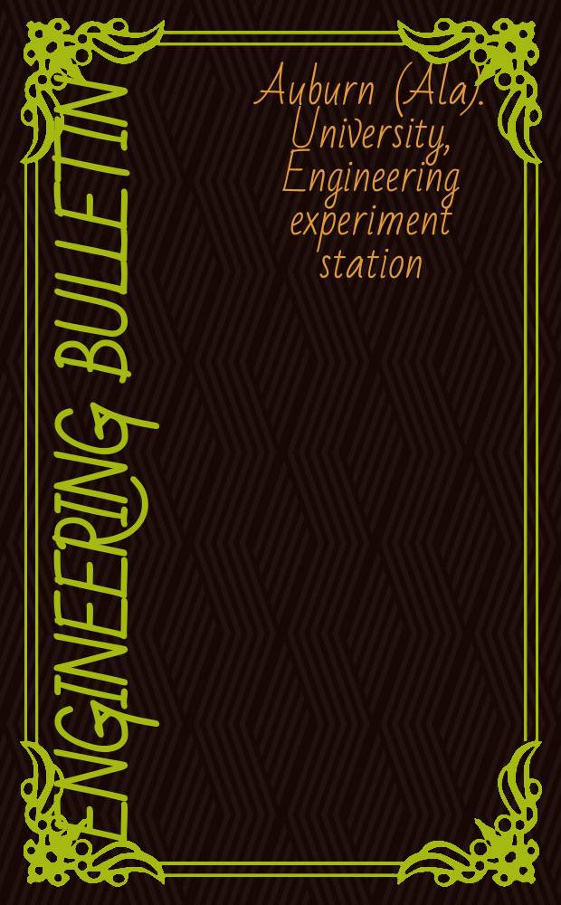 Engineering bulletin