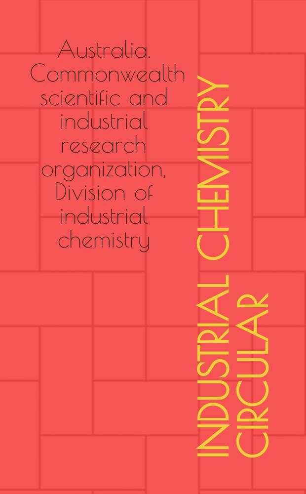 Industrial chemistry circular