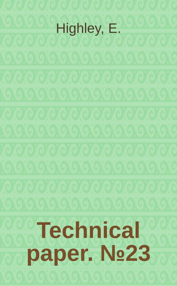 Technical paper. №23 : Oceanic circulation patterns off the east coast of Australia