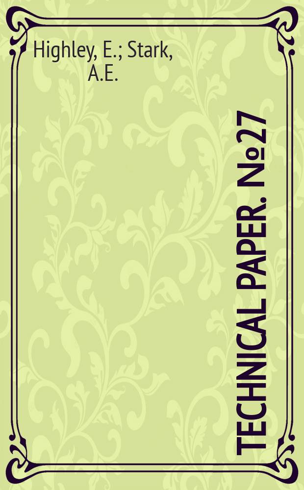 Technical paper. №27 : The Great Australian Bight and trawling tests of F.V. Southern Endeavour