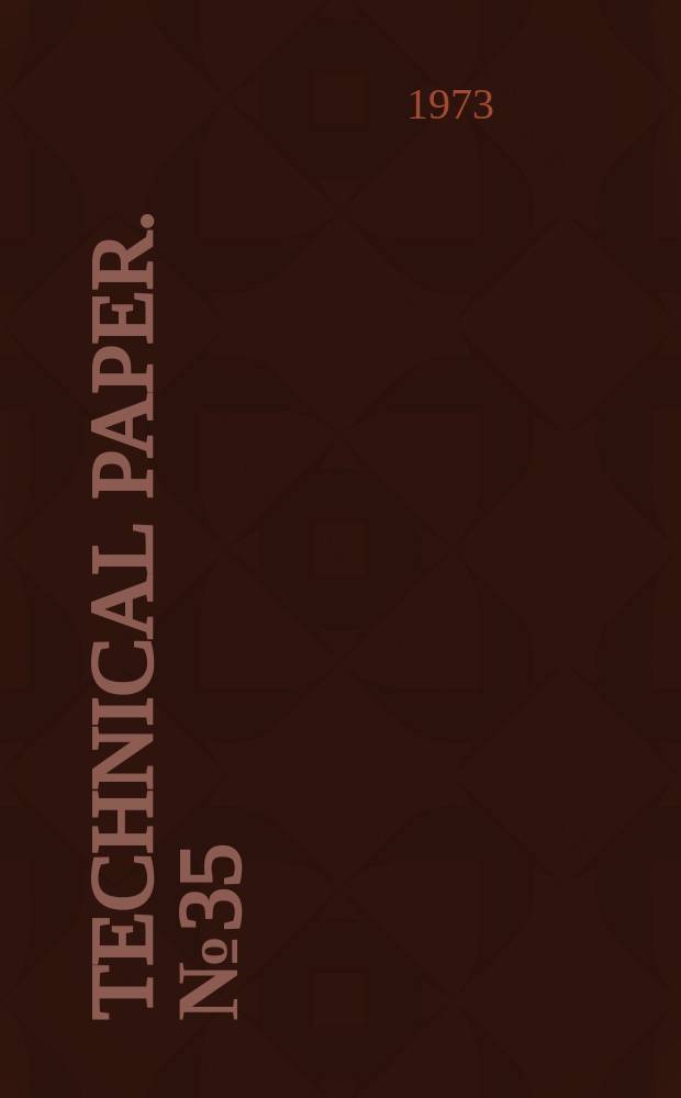 Technical paper. №35 : Hydrology of the gulf of Carpentaria, 1970-1971