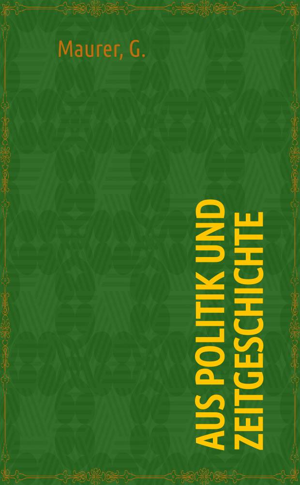 Aus Politik und Zeitgeschichte : Beil. zur Wochenzeitung Das Parlament. 1967, №13 : die Revolution der steigenden Erwartungen in Lateinamerika