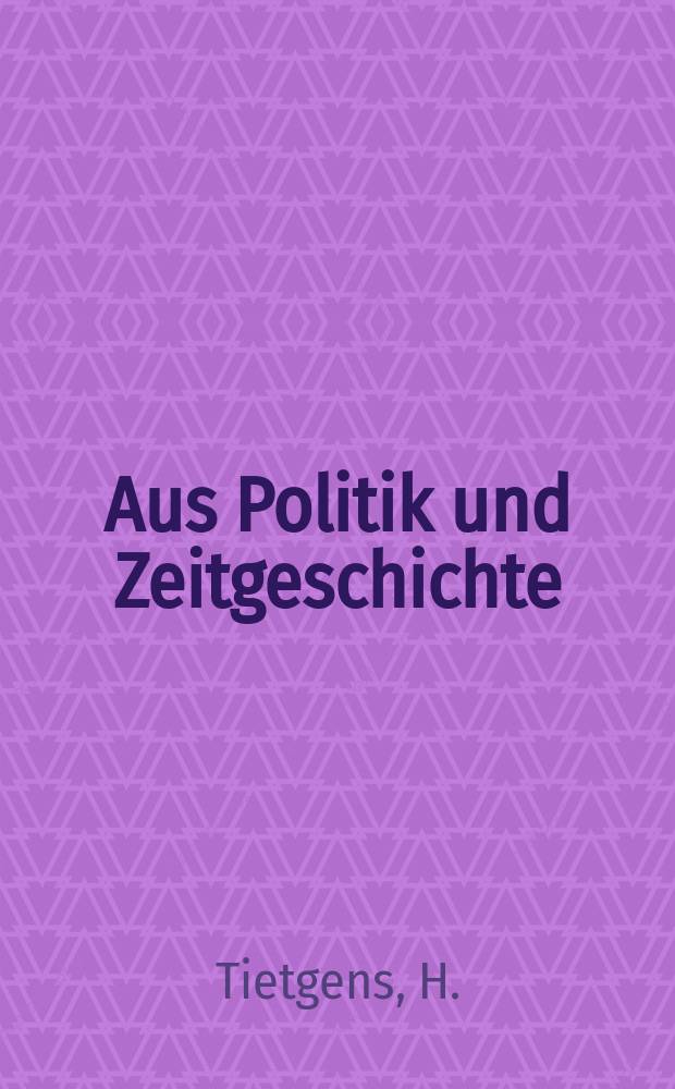 Aus Politik und Zeitgeschichte : Beil. zur Wochenzeitung Das Parlament. 1967, №27 : Politische Bildung und Fernsehen