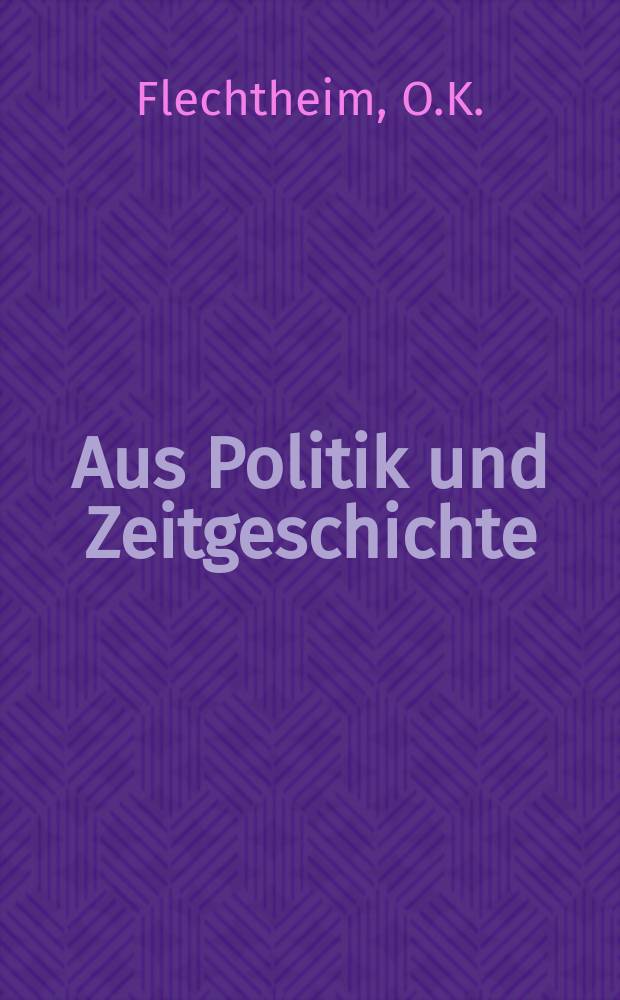 Aus Politik und Zeitgeschichte : Beil. zur Wochenzeitung Das Parlament. 1973, №25 : Der Dritte Weg in der deutschen .... Resignation, Sprengung - oder Reform?